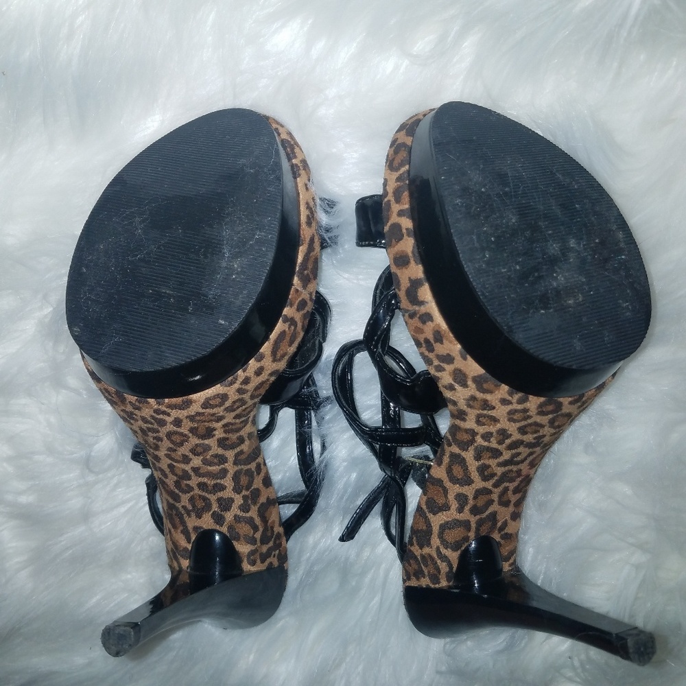 Strappy leopard high heel 6.5 - Picture 3 of 5